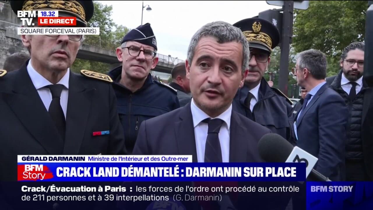 Gérald Darmanin Sur Le Crack: "800 Policiers Resteront Pour Pouvoir ...