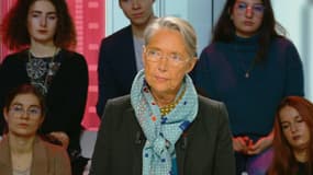 La ministre Elizabeth Borne sur le plateau de BFMTV