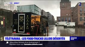 Lille: avec la reprise du télétravail, les food-trucks désertés