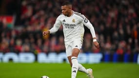 Kylian Mbappé lors de Liverpool-Real Madrid, le 27 novembre 2024