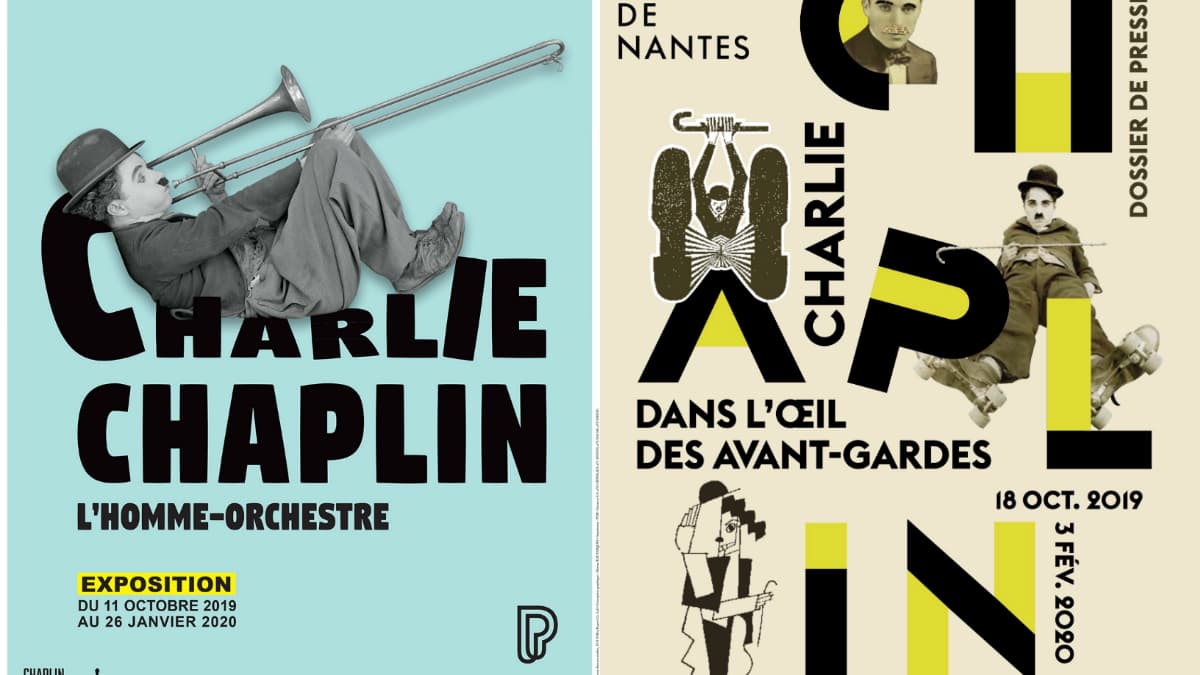Affiches des expositions consacrées Charlie Chaplin Affiches des expositions consacrées Charlie Chaplin