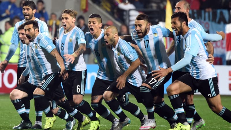 La joie des Argentins, qualifiés pour les demi-finales de la Copa America