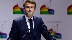 Emmanuel Macron à Rome le 23 octobre 2022.