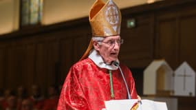 Célébration de la messe de la Pentecôte par l'évêque d'Angers, Emmanuel Delmas, le 8 juin 2025. 