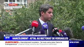 Gabriel Attal sur les lettres envoyées par le rectorat de Versailles: "Sur l'année scolaire 2022-2023, sur les 120 courriers de réprobation envoyés, 55 posent question"