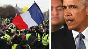 Des gilets jaunes citoyens ont demandé vendredi une rencontre avec l'ancien président des Etats-Unis Barack Obama.