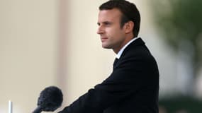 Emmanuel Macron à Saint-Etienne-du-Rouvray en Normandie, le 26 juillet 2017