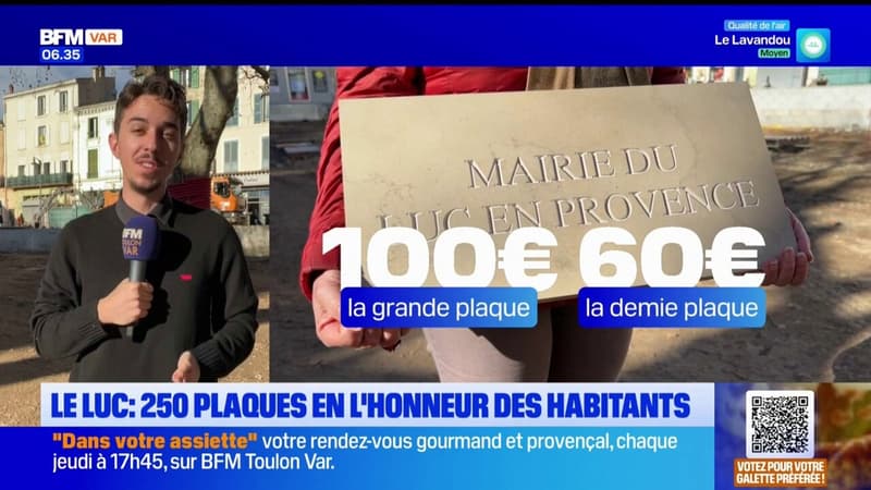 Le Luc: 250 plaques gravées au nom des habitants seront exposées en juin