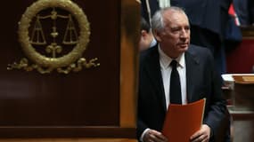 Le Premier ministre François Bayrou lors de sa déclaration de politique générale à l'Assemblée nationale, le 14 janvier 2025.