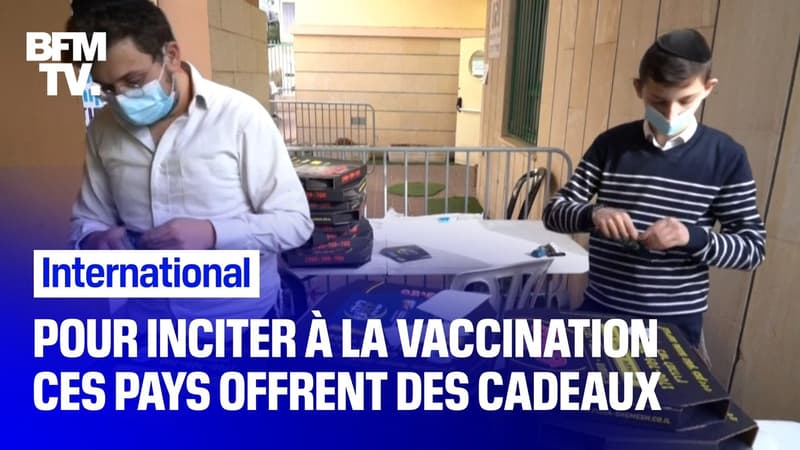 Une pizza, un appartement, un chèque...Certains pays offrent des cadeaux à ceux qui se font vacciner