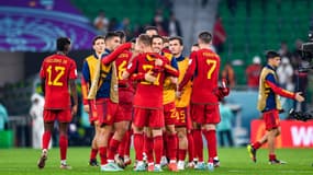 L'équipe de l'Espagne à la Coupe du monde au Qatar, à Doha le 23 novembre 2022