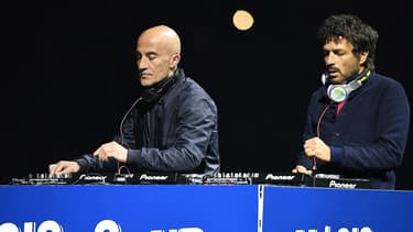 Cassius, Hubert Boombass (à gauche) et Philippe Zdar (à droite)