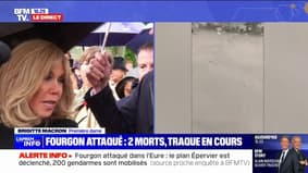 Attaque d'un fourgon pénitentiaire dans l'Eure: "Je voulais dire toute ma solidarité" réagit Brigitte Macron