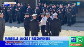 Marseille: les policiers de la CRS81 récompensés d'une médaille d'honneur