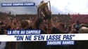 Toulouse champion d'Europe: "On ne s'en lasse pas" Ramos jubile avec les supporters au Capitole