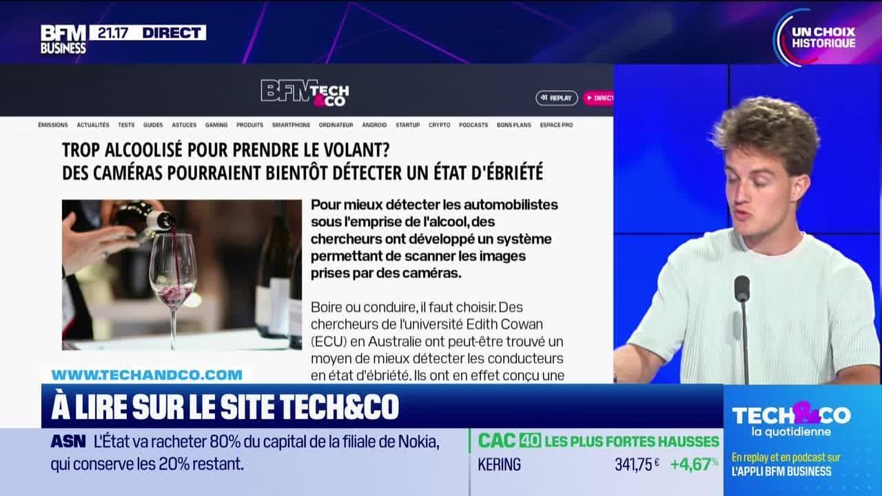 À lire sur le site Tech&Co : Trop alcoolisé pour prendre le volant ? Des  caméras pourraient bientôt détecter un état d’ébriété, par Willem Gay,  journaliste Tech&Co - 27/06