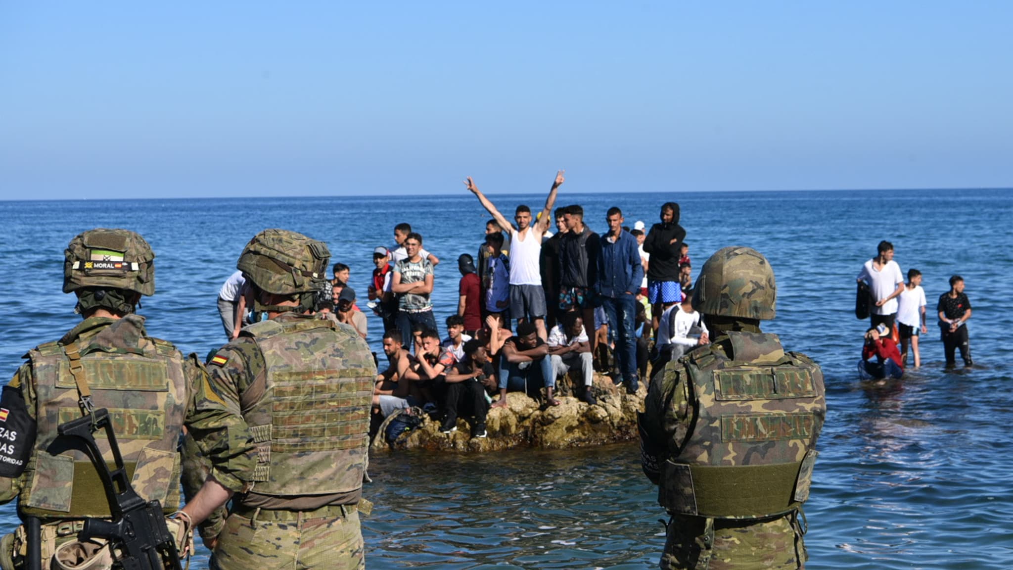 À Ceuta, les arrivées de migrants se poursuivent