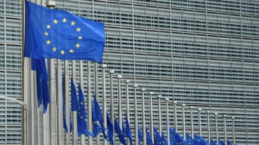 Le siège de la Commission européenne à Bruxelle le 15 juillet 2016