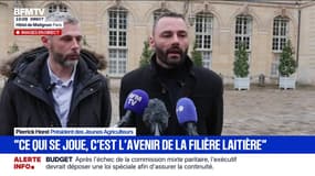 Dermatose bovine: "Ce qui se joue ici, c'est l'avenir de la filière bovine française, qu'elle soit laitière ou allaitante", assure Pierrick Horel, président des Jeunes Agriculteurs