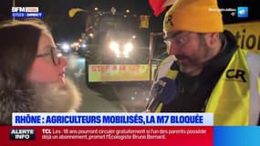 M7 bloquée : les agriculteurs du Rhône mobilisés ce lundi