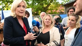Marine Le Pen, au soir du premier tour des élections législatives, dimanche 12 juin 2022