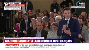 Emmanuel Macron sur sa candidature: "Je veux y retourner parce que j'ai de l'ambition pour notre pays"