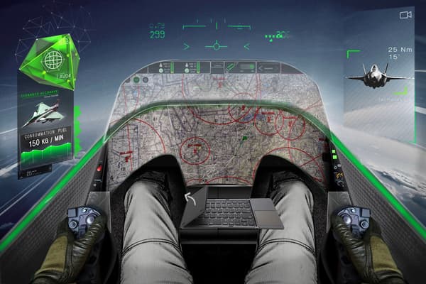 Le Cockpit de l'avion de combat nouvelle génération (NGF) du Scaf