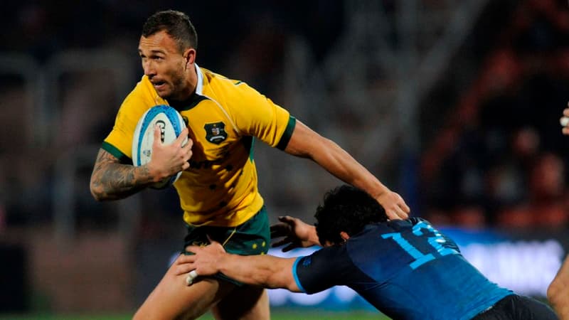 Afrique du Sud-Australie: Quade Cooper répond à une entrevue... en plein échauffement