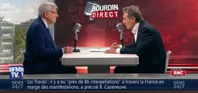 Jean-Pierre Chevènement face à Jean-Jacques Bourdin en direct