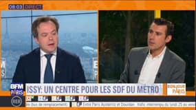 "On va créer un chantier d'insertion à côté, un jardin circuit court", "pour leur redonner une activité économique"annonce le maire adjoint d'Issy les moulineaux Ludovic Guilcher sur BFM Paris