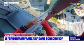 La Défense: le grimpeur, Alain Robert, a escaladé la tour Alto en 50 minutes