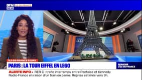 10.001 briques et 1,5 mètre de haut: la Tour Eiffel en Lego sur le plateau de Bonjour l'Ile-de-France