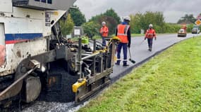 Des travaux ont lieu sur la RD58, dans la Vienne.