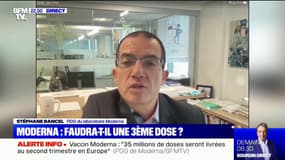 Stéphane Bancel (Moderna) sur la vaccination anti-Covid: "Nous sommes convaincus scientifiquement que des rappels vont être importants"