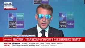 "Je ne suis pas un commentateur de la vie politique française", répond Emmanuel Macron, interrogé sur la candidature de Marine Le Pen