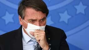 Le président brésilien Jair Bolsonaro à Brasilia (Brésil), le 10 mars 2021.