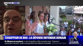 Bayonne: les caméras de surveillance révèlent que le premier coup a été porté par le chauffeur de bus, selon la défense