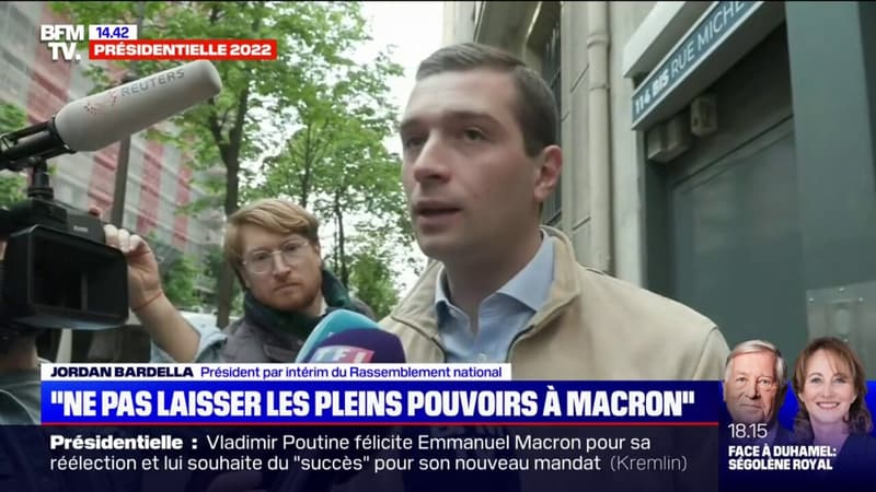 Pour Jordan Bardella, Emmanuel Macron est un 