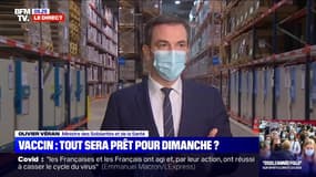 Olivier Véran sur la vaccination: "On est largement capable d'accueillir toutes les doses qui nous seront allouées par Pfizer/BioNtech"