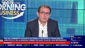 
Ce lundi 7 décembre, Hugues Pitre, directeur général de Rue du Commerce est revenu sur le bilan des trois jours de folie commerciale dont le Black Friday et le Cyber Monday, dans l'émission Good Morning Business présentée par Sandra Gandoin, Christophe Jakubyszyn. Good Morning Business est à voir ou écouter du lundi au vendredi sur BFM Business.


Dans "Good morning business", Christophe Jakubyszyn, Sandra Gandoin et les journalistes de BFM Business (Nicolas Doze, Hedwige Chevrillon, Jean-Marc Daniel, Anthony Morel...) décryptent et analysent l'actualité économique, financière et internationale. Entrepreneurs, grands patrons, économistes et autres acteurs du monde du business... Ne ratez pas les interviews de la seule matinale économique de France, en télé et en radio.


BFM Business est la 1ère chaîne française d'information économique et financière en continu, avec des interviews exclusives de patrons, d'entrepreneurs, de politiques, d'experts et d'économistes afin de couvrir l'ensemble de l'actualité française et internationale. BFM Business vous propose aussi des conseils pour vos finances par des personnalités de référence dans les domaines du patrimoine, de l'immobilier ou des marchés financiers. Retrouvez tous les jours : Christophe Jakubyszyn, Faïza Garel-Younsi, Nicolas Doze, Hedwige Chevrillon, Jean-Marc Daniel, Anthony Morel, Guillaume Sommerer, Cédric Decoeur, Karine Vergniol, Grégoire Favet, Sébastien Couasnon, Emmanuel Lechypre, Benaouda Abdeddaïm, Stéphanie Coleau... BFM Business est disponible sur votre box (SFR : canal 46 / Orange : canal 228 / Bouygues : canal 242 / Canal : canal 108) ainsi qu'en direct et replay  sur l'application BFM Business et le site : www.bfmbusiness.fr.
