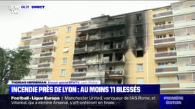 Incendie près de Lyon: un immeuble de huit étages ravagés mais un bilan humain miraculeux