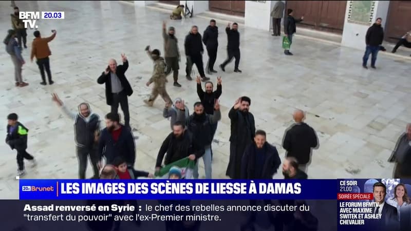 Syrie: les images des scènes de liesse dans les rues de Damas