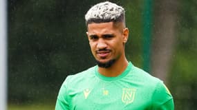 Ludovic Blas à l'entraînement de Nantes, le 29 juin 2022