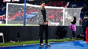 Victor Wembanyama lors d'un match du PSG en Ligue 1 contre l'OM - le 16/10/2022