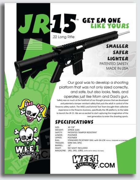 La brochure du JR-15.