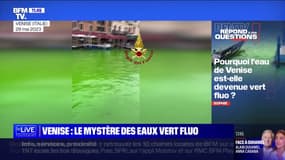 Pourquoi l'eau de Venise est-elle devenue vert fluo? BFMTV répond à vos questions