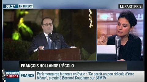 Le parti pris d'Apolline de Malherbe: François Hollande, "l'écolo intéressé" – 27/02