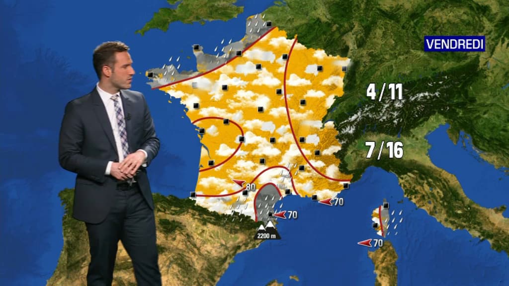 Prévisions pour la météo du vendredi 27 novembre 2020 Prévisions pour la météo du vendredi 27 novembre 2020
