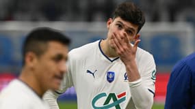 Le défenseur de l'OM Leonardo Balerdi en Coupe de France, fin février 2023