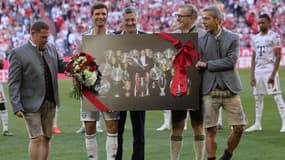 Thomas Müller avant son dernier match à domicile avec le Bayern Munich, à l'Allianz Arena le 10 mai 2025